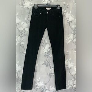 Isabel Marant Etoile Classic Black Women's corduroys skinny jeans size 26 to 27